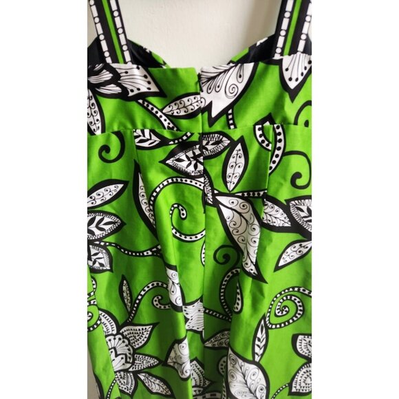 Muse Sleeveless Zipper zentangle floral Dress Women’s Size 8 - Picture 5 of 7